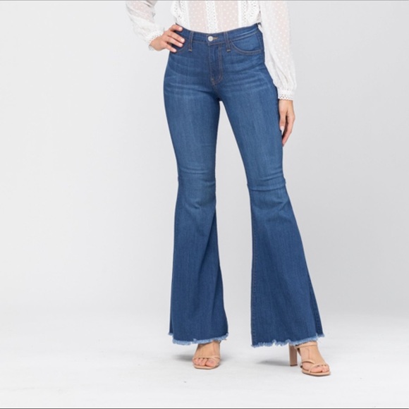 New! Judy Blue Hi Waist Super Flare